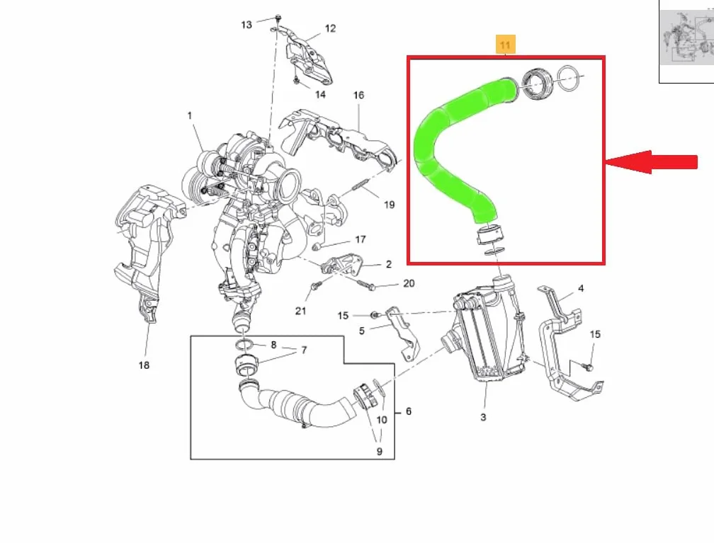Zamiennik węża intercoolera kompatybilny z Opel Insignia B 2.0 CDTi NBR-CR guma wzmocniona kevlarem szybkozłącze średnica wewnętrzna 55mm grubość 5mm