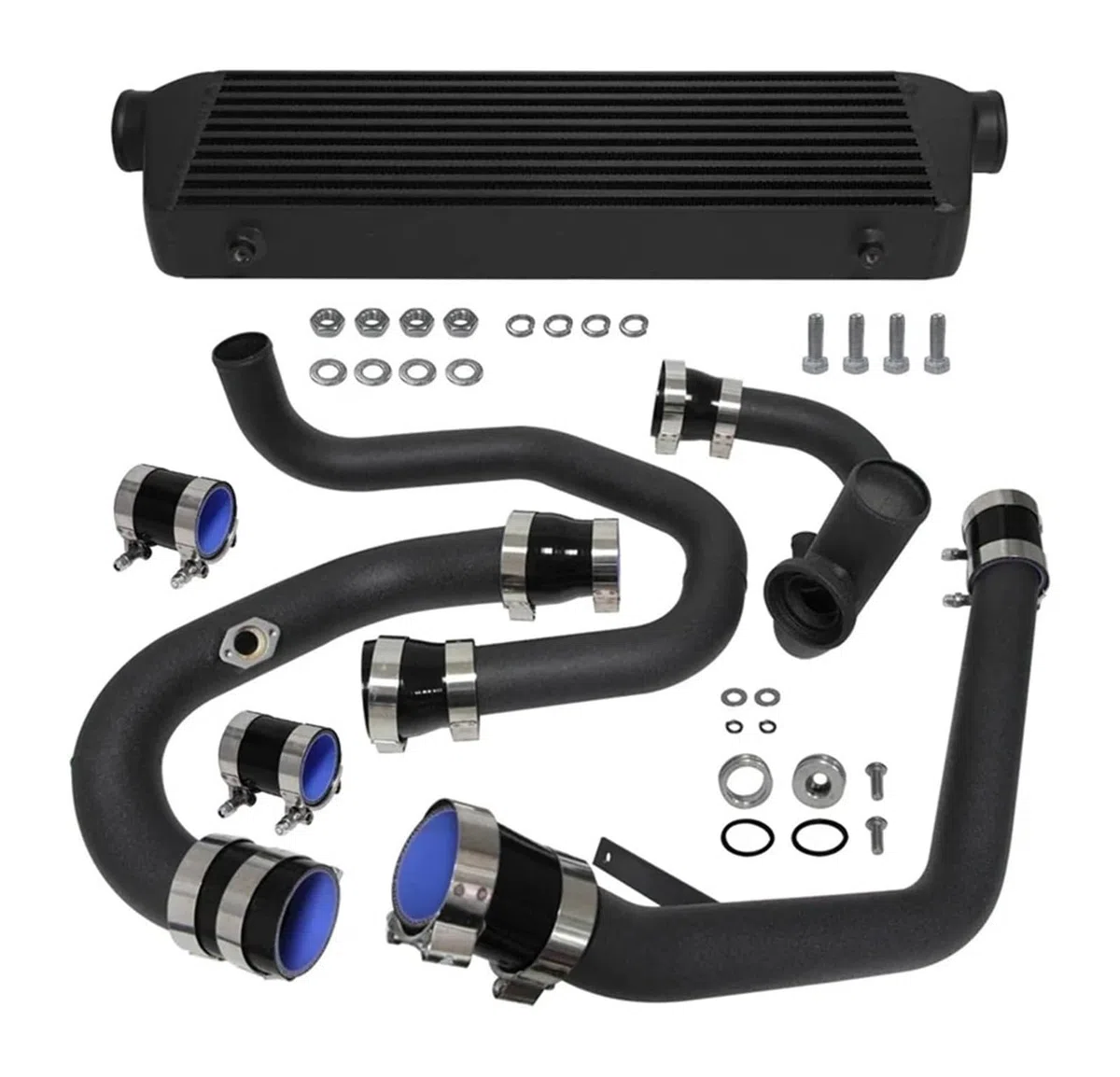 Aluminiowa przykręcana przednia rura intercooler zestaw (niebieski) do VW Golf GTI MK4 1.8L (1998-2005)