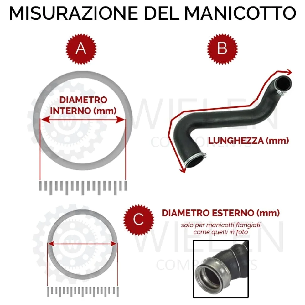 WĘŻA INTERCOOLER KOMPATYBILNA Z A3, SEAT ALTEA LEON TOLEDO, SKODA OCTAVIA SUPERB VOLKSWAGEN EOS GOLF JETTA PASSAT, RURA POWIETRZA TURBO 1K0145832N