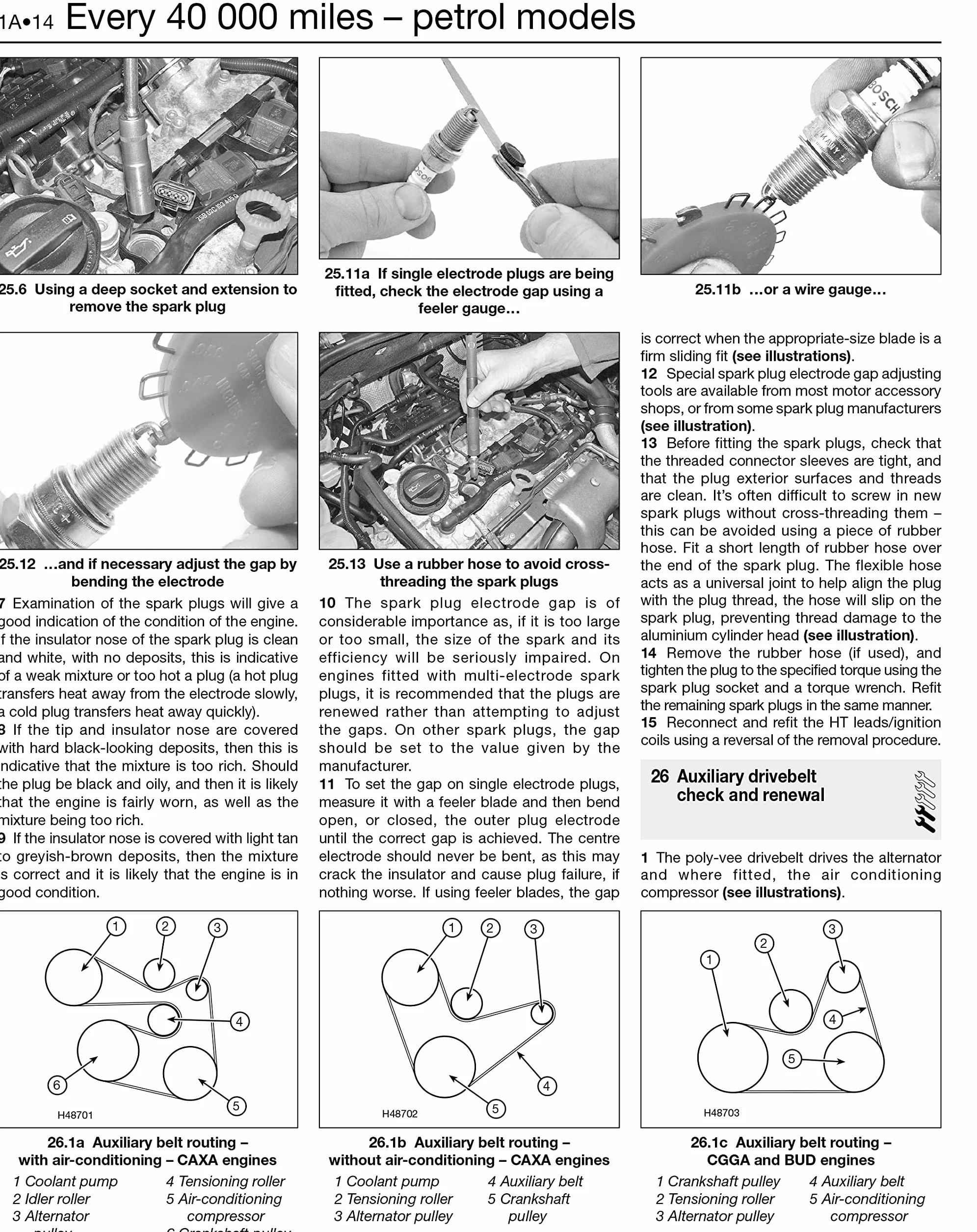 VW Golf Petrol and Diesel (09 - 12) 58 to 62