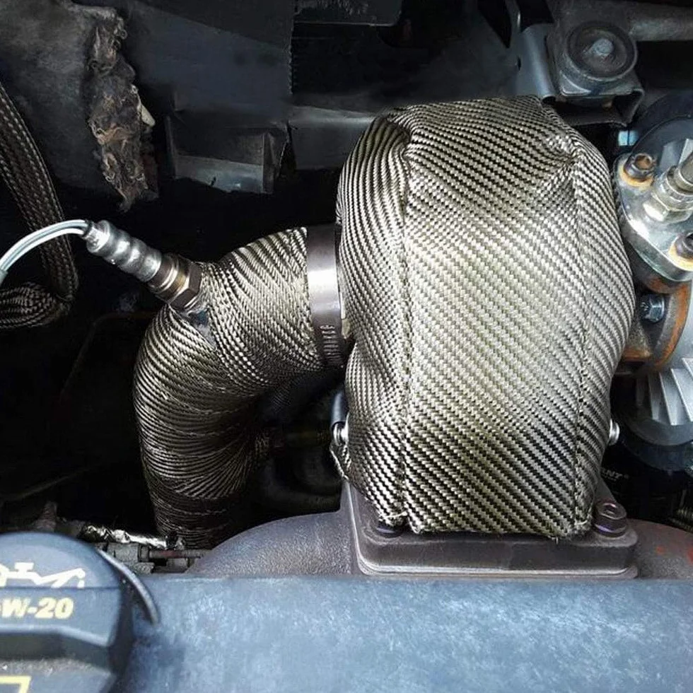 Tytanowa osłona termiczna turbo, jednowarstwowa tytanowa osłona termiczna turbo osłona termiczna dla T3 T25 T28 Gt25 Gt28 Gt30 Gt32 Gt35 Gt37 Ct26